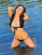 in the water
